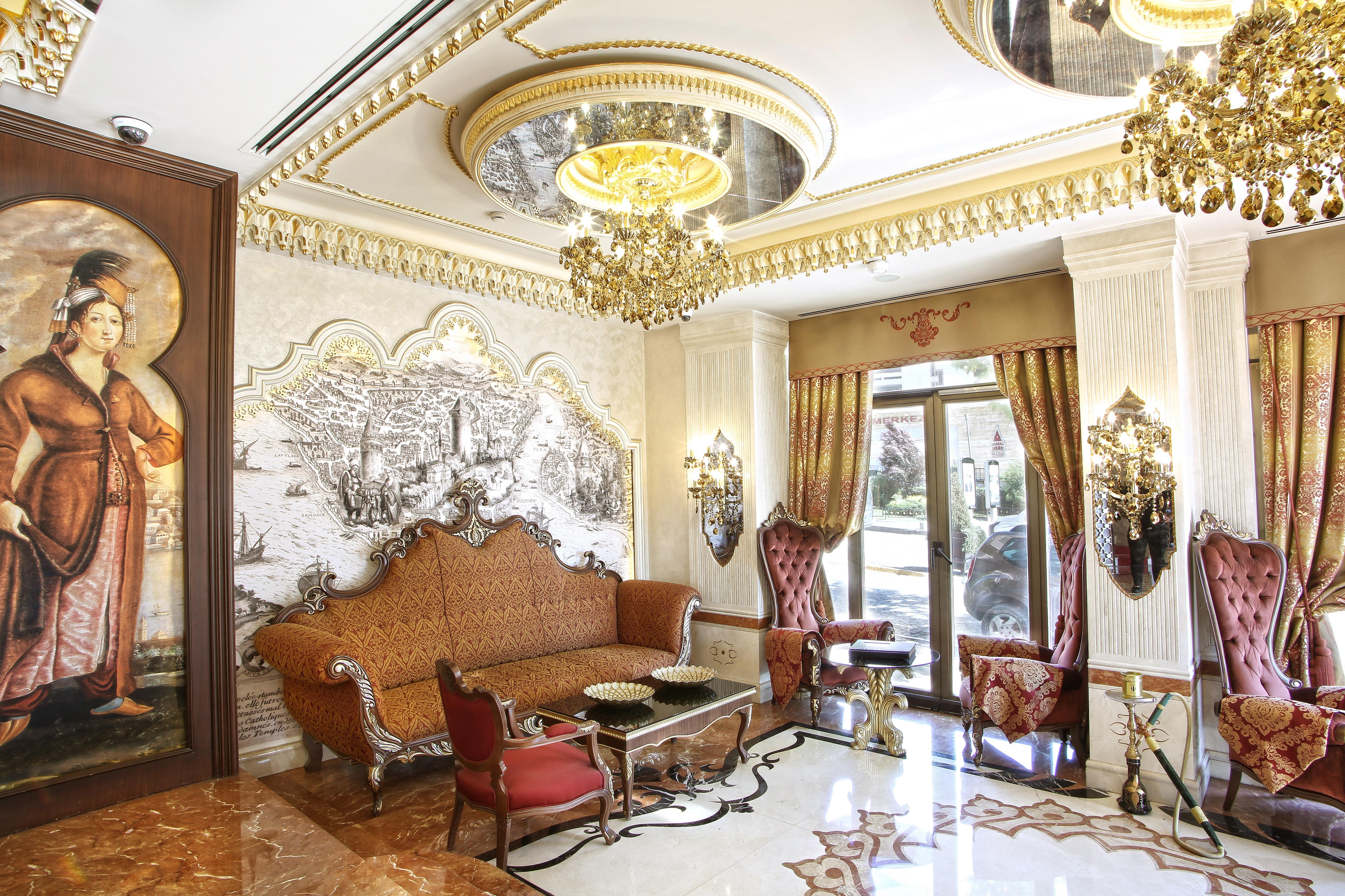 다루 술탄 호텔 갈라타 이스탄불 외부 사진 Interior of the hotel