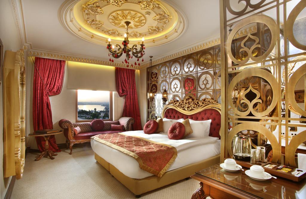 다루 술탄 호텔 갈라타 이스탄불 외부 사진 A bedroom at the hotel