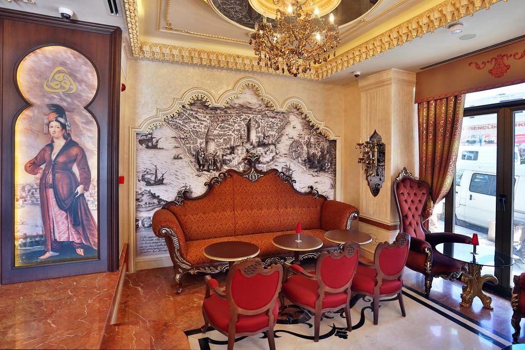 다루 술탄 호텔 갈라타 이스탄불 외부 사진 Interior of the restaurant